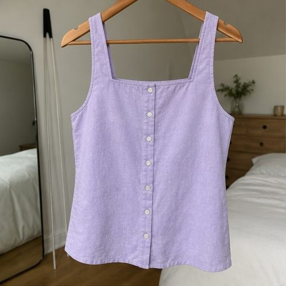 Lilac Button Blouse